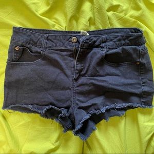 Navy short shorts